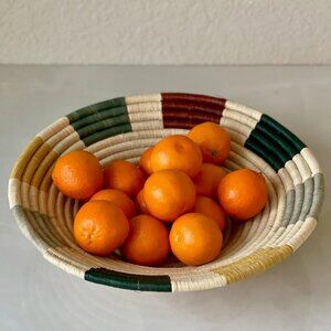 Kazi Nostalgia Raffia Woven Bowl 12" Heritage
